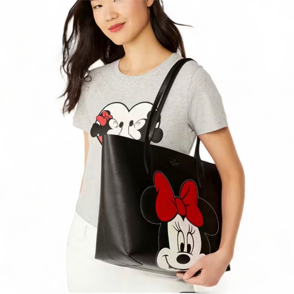 Kate Spade Black and Red Minnie Mouse Tote - Picture 3 of 10